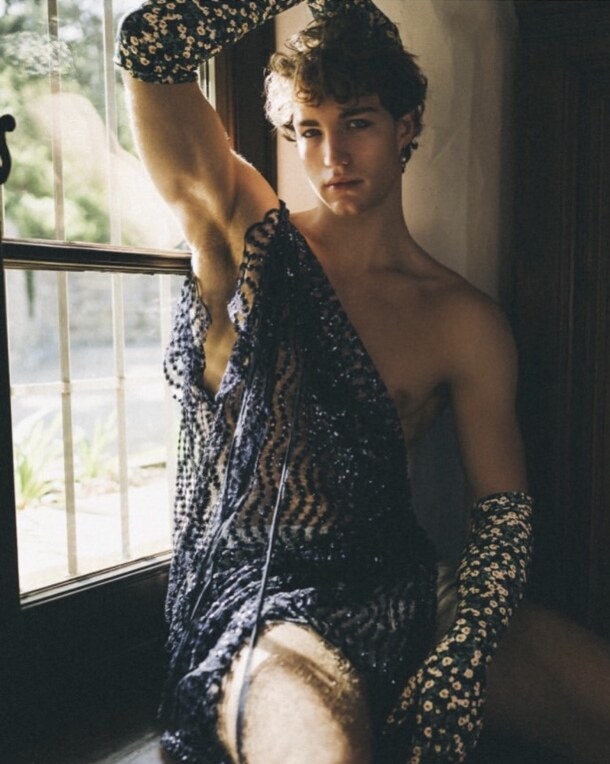 BOYHOOD blue sheer look