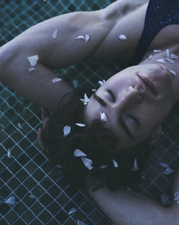 BOYHOOD water and petals portrait