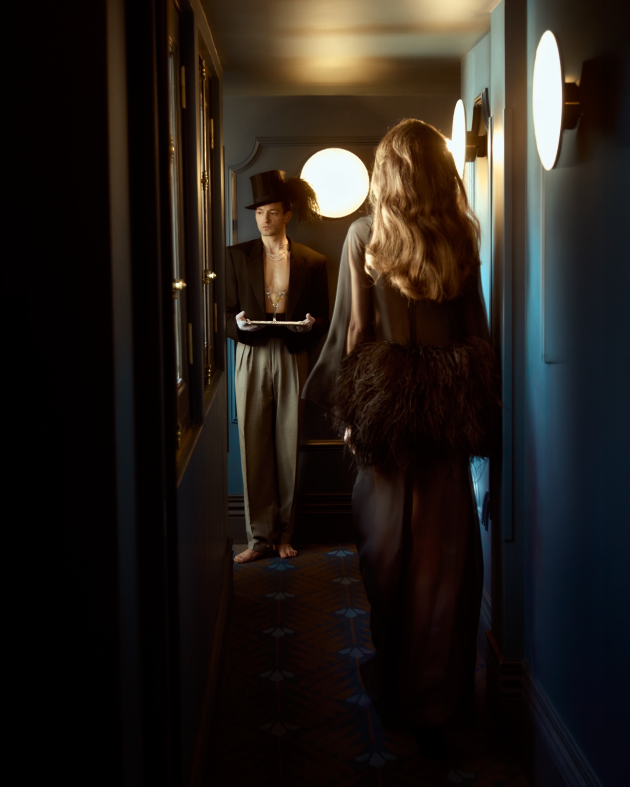 A scene from the fashion film My Butler